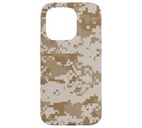 Desert Digital Camo Afrique Armée Afrique Militaire Libye Egypte Coque pour iPhone 15 Pro
