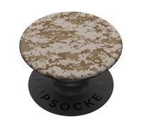 Desert Digital Camo Afrique Armée Afrique Militaire Libye Egypte PopSockets PopGrip Adhésif