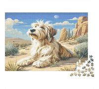 Desert Dog 1000 Piece Jigsaw Puzzle Paper for Adults Relaxing Home Decor Gift Family Game Focus 38x26cm/1000pcs