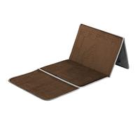 Desert Dress Tapis de prière de luxe pour siège de prière musulmane - Pour voyage musulman - Doux - Support médical pour Makkah Coran - Poche Islam FBA (Marron)