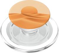 Desert Dunes, Coucher de Soleil, Moyen-Orient, Sahara, Design Abstrait PopSockets PopGrip pour MagSafe