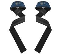 Desert Emu Mars Sangles de levage rembourrées en néoprène pour haltérophilie, gym, soulevé de terre, entraînement Bleu foncé 66 cm