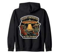 Desert Encounter The Incident 1947 Vintage Alien Lover UFO Sweat à Capuche