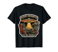 Desert Encounter The Incident 1947 Vintage Alien Lover UFO T-Shirt