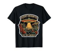 Desert Encounter The Incident 1947 Vintage Alien Lover UFO T-Shirt Graphique avec Valeur