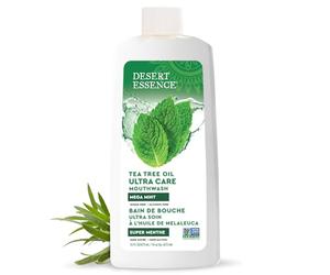 Desert Essence Mouthwash - Tea Tree U/Care Mint - 16 Fl Oz