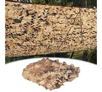 Désert Filet Camouflage 4×20M, Filet de Camouflage Militaire, 210D Bache Camouflage Chasse, pour Pergola, Protection Solaire, pour Décorations de Fête à Thème Militaire, Jardins