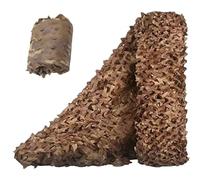 Désert Filet Camouflage 4M×5M, Filet de Camouflage Militaire, Filet d’Ombrage 210D Tissu Oxford, Bache Camouflages, pour Camouflage Photo Animalière, Accessoire Militaire, Chasse, Jardins