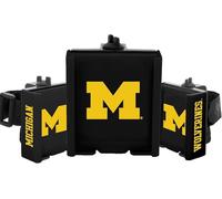 DESERT FOX GOLF Phone Caddy Michigan Wolverines - Support de téléphone pour chariot de golf sous licence NCAA - Support réglable breveté - Velcro sécurisé