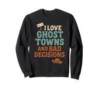 Desert Ghost Town Vintage Western Ruin Nostalgie Cadeau Sweatshirt