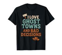 Desert Ghost Town Vintage Western Ruin Nostalgie Cadeau T-Shirt