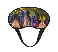 Desert Grapes Masque pour les Yeux Léger Universel Idéal pour Voyage, Sieste de Bureau et Travail de Quart de Travail Offre un environnement de sommeil confortable