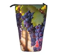 Desert Grapes Trousse à crayons extensible en tissu Oxford multi-design réglable en hauteur