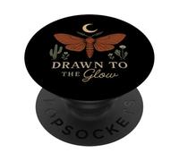Desert Mothcore Luna Moth Mystique Nature Gothique Nocturne PopSockets PopGrip Adhésif