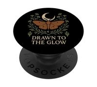 Desert Mothcore Luna Moth Mystique Nature Gothique Nocturne PopSockets PopGrip Adhésif