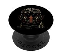 Desert Mothcore Luna Moth Mystique Nature Gothique Nocturne PopSockets PopGrip Adhésif