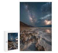 Desert Night Sky with Lightning Puzzle 1000 Pièces Educa Jouet en Bois Cadeau Unique Décoration Intérieure Jeu Éducatif Challenge Toy Adultes Et Enfants À Partir De 14 Ans 1000 PCS