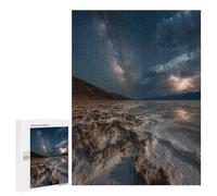 Desert Night Sky with Lightning Puzzle 1000 Pièces Educa Jouet en Bois Cadeau Unique Décoration Intérieure Jeu Éducatif Challenge Toy Adultes Et Enfants À Partir De 14 Ans 500 PCS