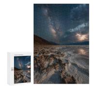 Desert Night Sky with Lightning Puzzle 1000 Pièces Educa Jouet en Bois Cadeau Unique Décoration Intérieure Jeu Éducatif Challenge Toy Adultes Et Enfants À Partir De 14 Ans 300 PCS