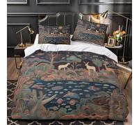 Désert Nocturne Parure De Lit Housse De Couette en Microfibre + Taies D'oreillers, 3D Imprimé De Sets De, pour Filles Garçon Super King(260x220cm)