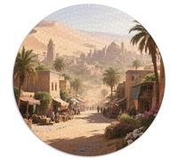 Desert Oasis City Puzzle 1000 Pièces Educa Jouet en Bois Divertissement Créatif De l'art De La Décoration Scenery Jeu Éducatif Challenge Toy Adultes & Enfants des 14 Ans 1000pcs (67.5x67.5cm)