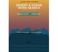 Desert & Ocean Word Search: Double Stack Edition 2 Large Print Books in 1