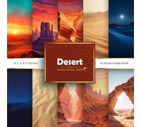 desert scrapbooking paper: Double-Sided Decorative Craft Papers for JunkJournals, Wrapping, Card Making, Mixed Media & More