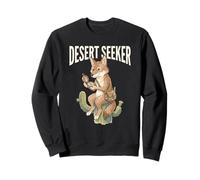 Desert Seeker Adventure Coyote Explorer Wild West Vibes Sweatshirt