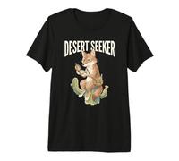 Desert Seeker Adventure Coyote Explorer Wild West Vibes T-Shirt Haut de Gamme