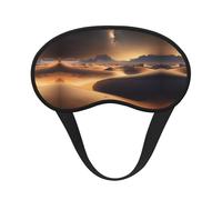 Desert Stars C'est un masque pour les yeux à bord noir. Le masque doux pour les yeux peut améliorer la qualité du sommeil et est adapté pour l'intérieur, l'extérieur et les voyages.
