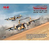 Desert Storm US Avion OV-10A Et OV-10D 1991 1:48 Plastique Model Kit Icm