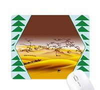désert sur la voie de la feuille de route de la soie tapis de souris green pine tree tapis en caoutchouc