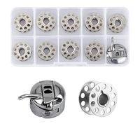 DesertBoy 9 Pièces Canette Metal Machine a Coudre avec 1 Pièces Boitier de Canette Métallique Universel pour Machine à Coudre brother, Lidl, Elna, Juki, Singer, Janome