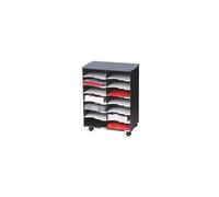 Deserte mobile 14 cases noir-gris - gris clair -