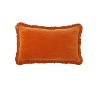 Desforges - Housse de Coussin 33 x 57 cm en Velours Orange uni, Romulus