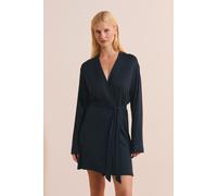 Déshabillé avec ceinture - Vicka - XS - Marine - Femme - Etam