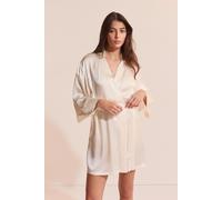 Déshabillé en soie - Pearly - XL - Ecru - Femme - Etam