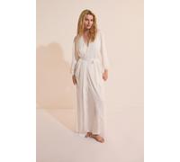 Déshabillé satiné avec détails en dentelle - Bridal Bliss - M - Blanc - Femme - Etam