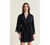 Déshabillé satiné - Minuit - S - Noir - Femme - Etam