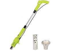 Désherbeur Brûleur Thermique Électrique 2-en-1, Température Max 650°C, 2000W Outil Désherbage Jardin Professionnel Portable, 2 Buses pour Pelouse Allées BBQ Toiture(Yellow)