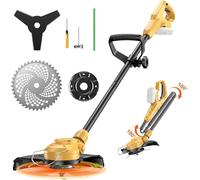 Désherbeur de mauvaises herbes pour batterie Dewalt 20 V, sans fil de 30,5 cm, 600 W 5800 tr/min, avec lame à 3 dents, disque de scie pour pelouse, cour et buisson (sans batterie)