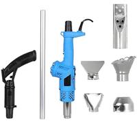 Désherbeur électrique 3 en 1, désherbeur thermique et pistolet à air chaud 2000 W, température maximale de 1202 °F, 5 buses for gazon, allumage for barbecue, déglaçage(Blue)