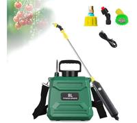 Désherbeur électrique avec Sangle réglable, pulvérisateur de Jardin Multifonction à Batterie de 5 L et 8 L avec Lance rétractable pour pelouse et Jardin.(Green,8l)