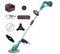 Désherbeur électrique sans balais, sans fil avec 3 types de lames, 18 000 tr/min, batterie de 30 000 mAh, pour l'entretien de la cour et du jardin