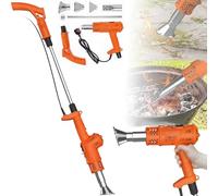 Désherbeur électrique thermique, outil de désherbage portable à air chaud avec 2 buses, câble de 177,8 cm, matériau robuste, facile à utiliser pour l'entretien du jardin