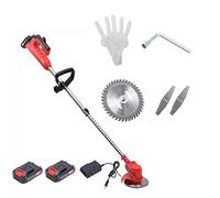 Désherbeur électrique, Tondeuse à Gazon Rechargeable à Batterie 24 V, 3 Lames, Portable, pour la Maison, Petit Taille-Bordures, Outils de Jardinage