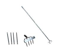 Désherbeur et brise-sol à deux fonctions en acier résistant à la rouille avec longue poignée ergonomique pour une utilisation confortable Ensemble d ' entretien de jardin polyvalent