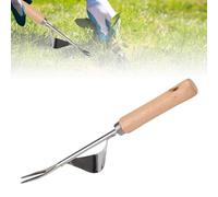 Désherbeur manuel de jardin en acier inoxydable de qualité supérieure pour désherber le manche en bois pour la maison, les petits jardins et les pelouses