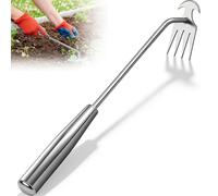 Désherbeur Manuel, désherbeur de Fissures, Outil de désherbage Multifonctionnel à 4 Griffes de 30 cm, Creuser Le désherbage, Transplanter Le Sol, ameublir l'outil de Jardin
