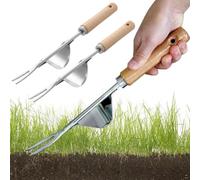 Désherbeur Manuel,Jardinière Manuelle,Outil Gouge de Désherbage en Acier Inoxydable,Arrache Racine,Extracteur Mauvaises Herbes,Outil de Jardinage,Outil de Désherbage Manuel,Arrache Mauvaise Herbe